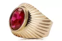 Ring Vintage style Ruby Original Vintage 14K Rose Gold vrc127r